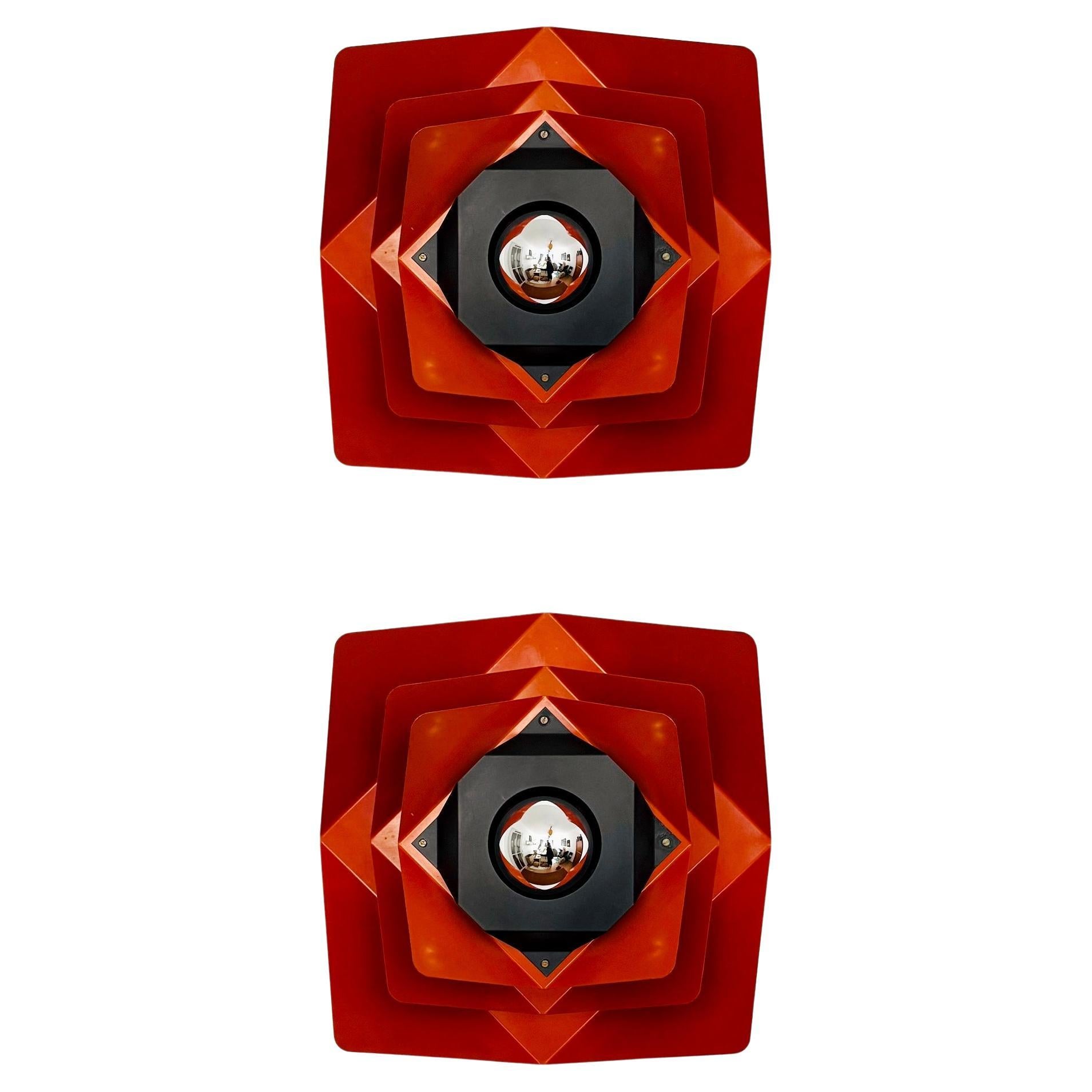 Set of 2 Metal Wall Lamps by Bito