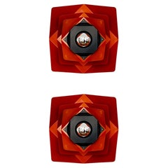 Set of 2 Metal Wall Lamps by Bito