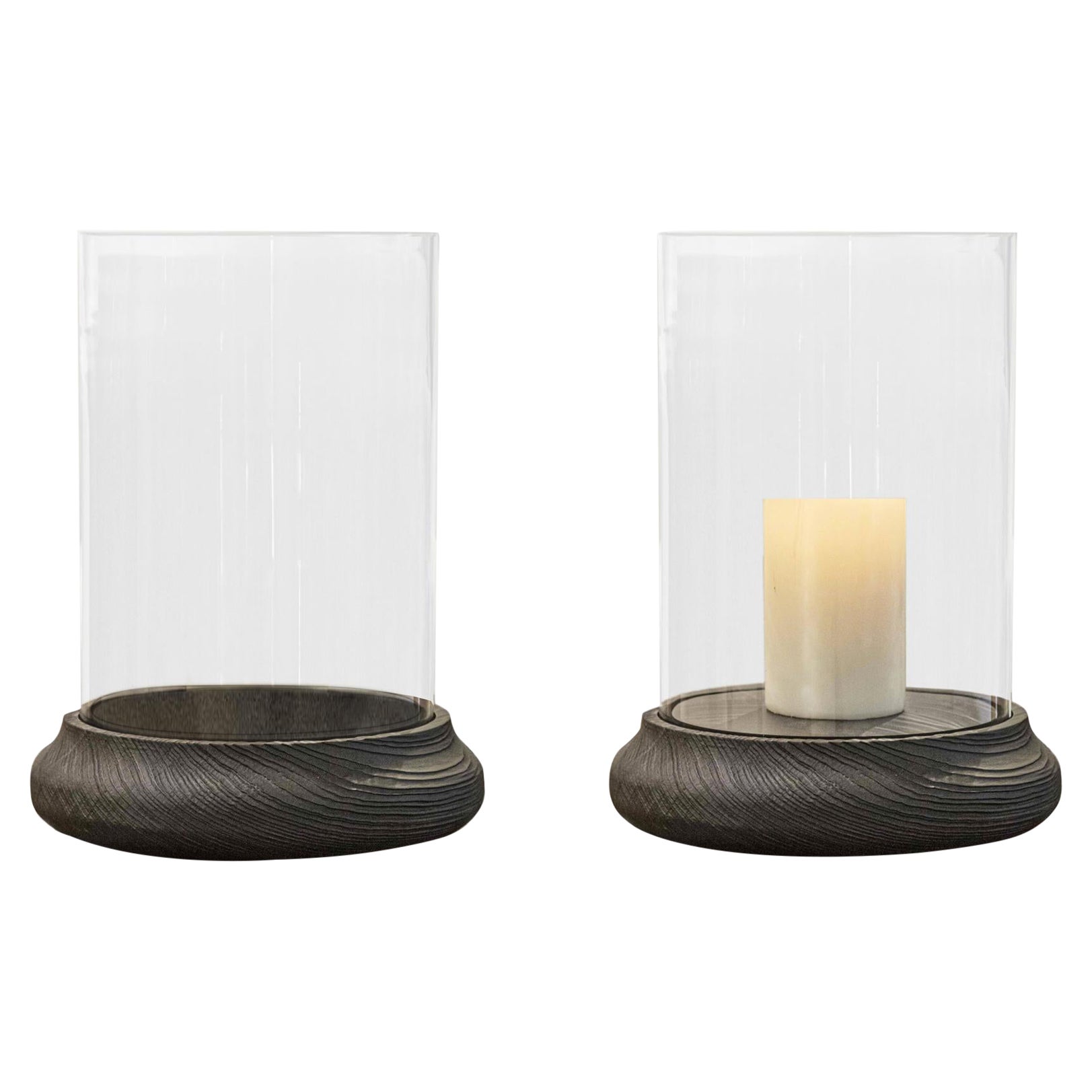 Set von 2 Metis-Vasen-Kerzenhaltern von LK Edition im Angebot