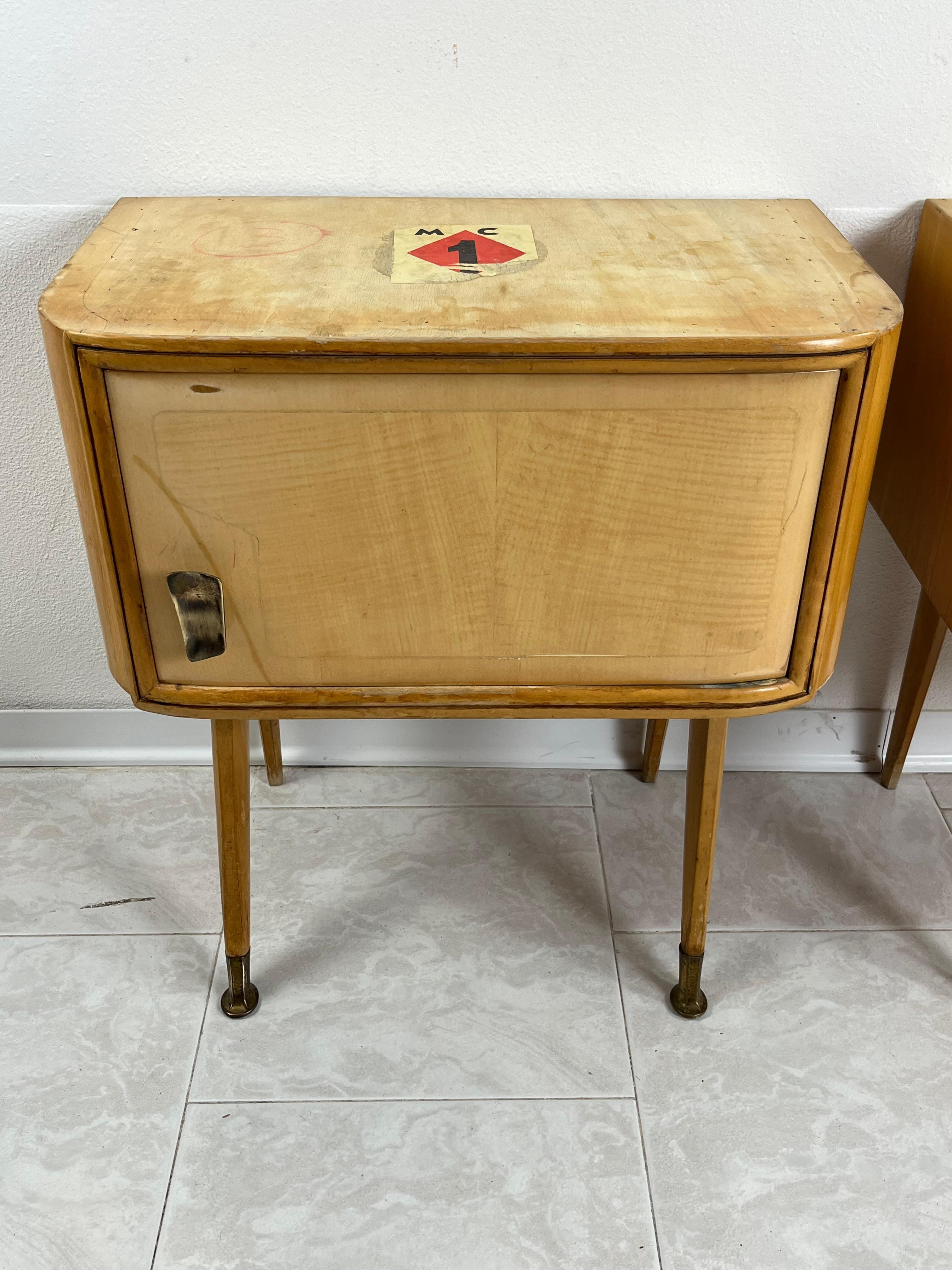 Set Of 2 Mid-Century Bedside Tables Attributed to Vittorio Dassi 1959 For Sale 10