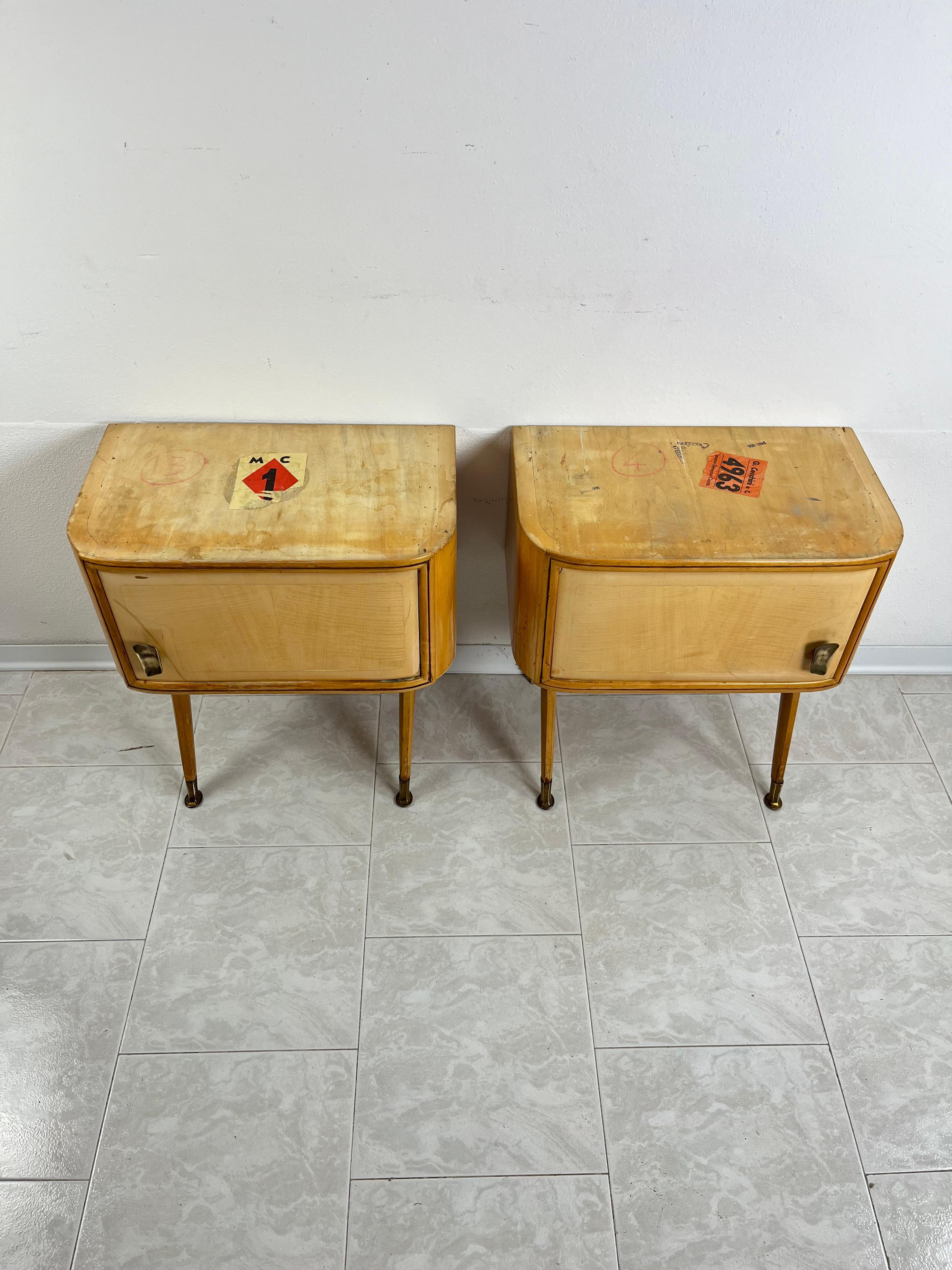 Set Of 2 Mid-Century Bedside Tables Attributed to Vittorio Dassi 1959 For Sale 11