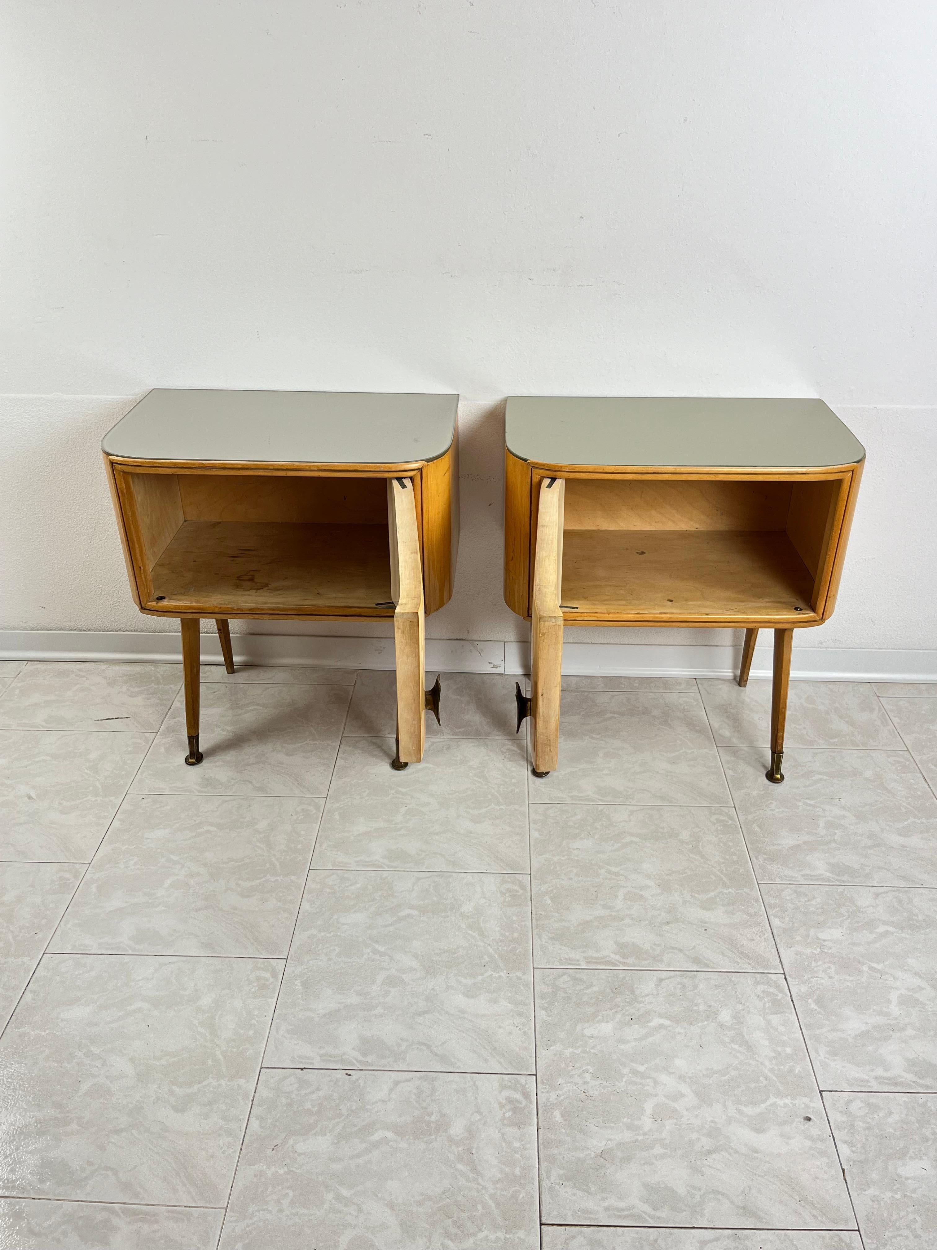 Set Of 2 Mid-Century Bedside Tables Attributed to Vittorio Dassi 1959 For Sale 1