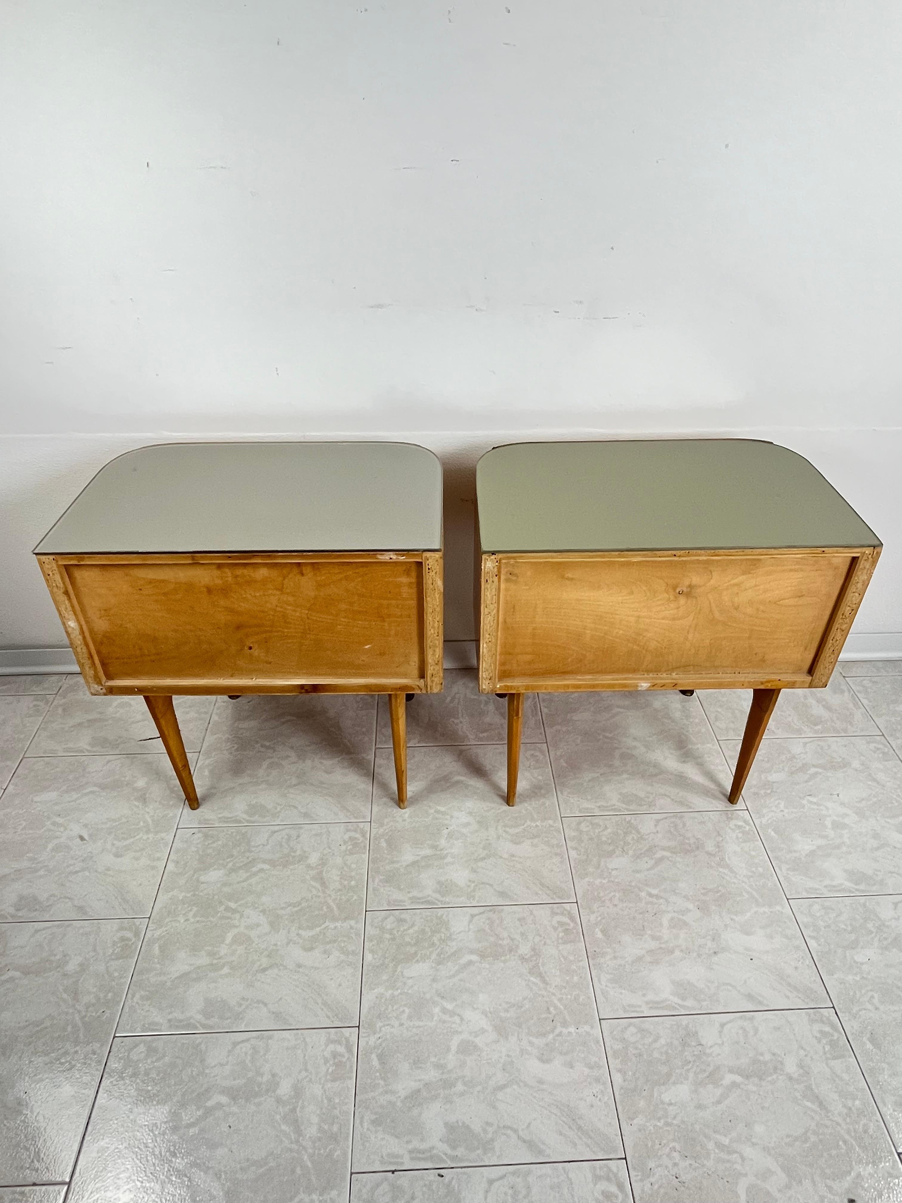 Set Of 2 Mid-Century Bedside Tables Attributed to Vittorio Dassi 1959 For Sale 2