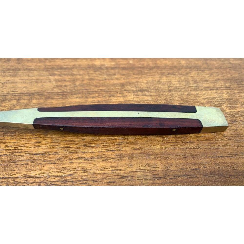 2er-Set Mid-Century-Löffel aus Messing und Teakholz, 1960er Jahre im Angebot 5