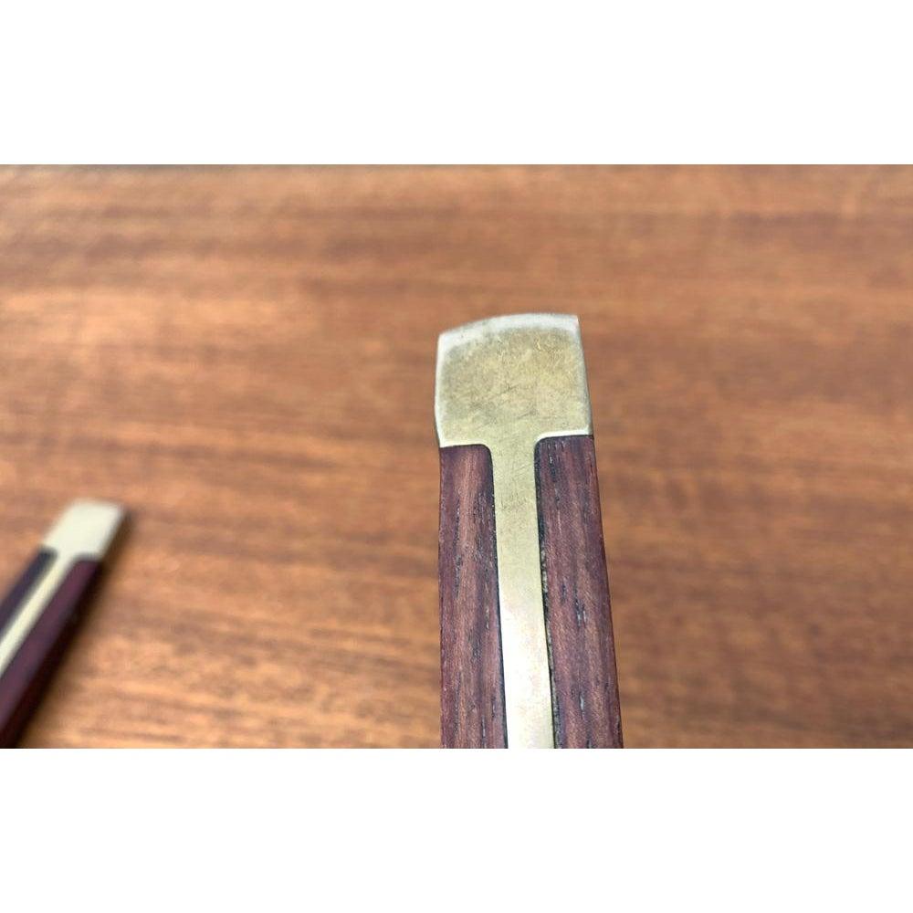 2er-Set Mid-Century-Löffel aus Messing und Teakholz, 1960er Jahre im Angebot 7