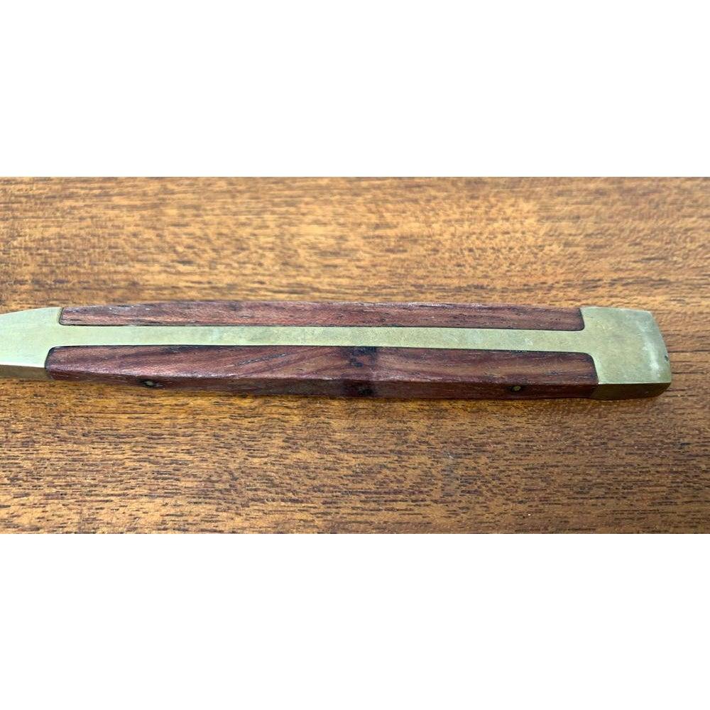 2er-Set Mid-Century-Löffel aus Messing und Teakholz, 1960er Jahre im Angebot 4