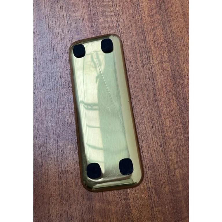 Metal Set of 2 Mid-Century Brass Desk Tray and Letter Opener, 1950s For Sale
