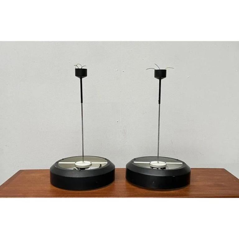 Mid-Century Modern Ensemble de 2 plafonniers tchèques minimalistes du milieu du siècle dernier par Josef, années 1960 en vente