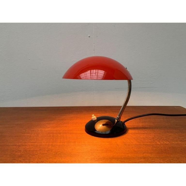 Conjunto de 2 lámparas de mesa minimalistas checas de mediados de siglo de Josef Hurka en venta 1
