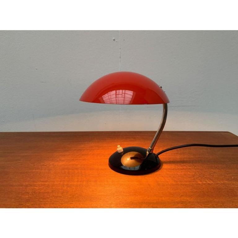 Conjunto de 2 lámparas de mesa minimalistas checas de mediados de siglo de Josef Hurka en venta 2