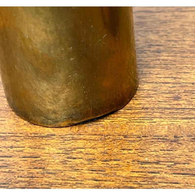 Set di 2 portacandele in ottone danese di metà secolo di Boyes Metalkunst, anni '60 in vendita 3