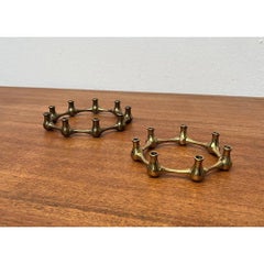 Set of 2 Mid-Century Danish Candleholders by Jens H. Quistgaard, 1960s