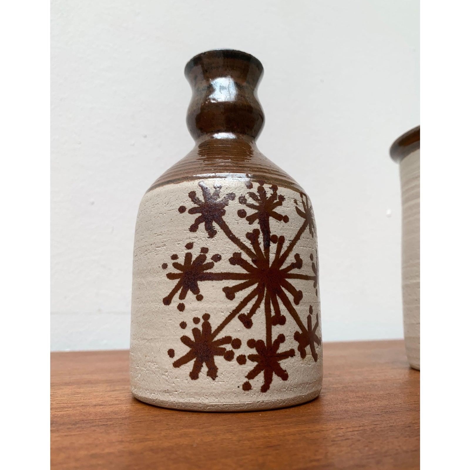 2er-Set dänische Keramikflasche und Vase aus der Mitte des Jahrhunderts von Ebeltoft Pottery, 1960er Jahre im Angebot 6