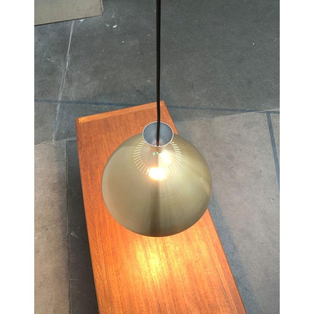 Metallo Set di 2 lampade a sospensione Diabolo danesi di metà secolo di Lyfa, anni '60 in vendita