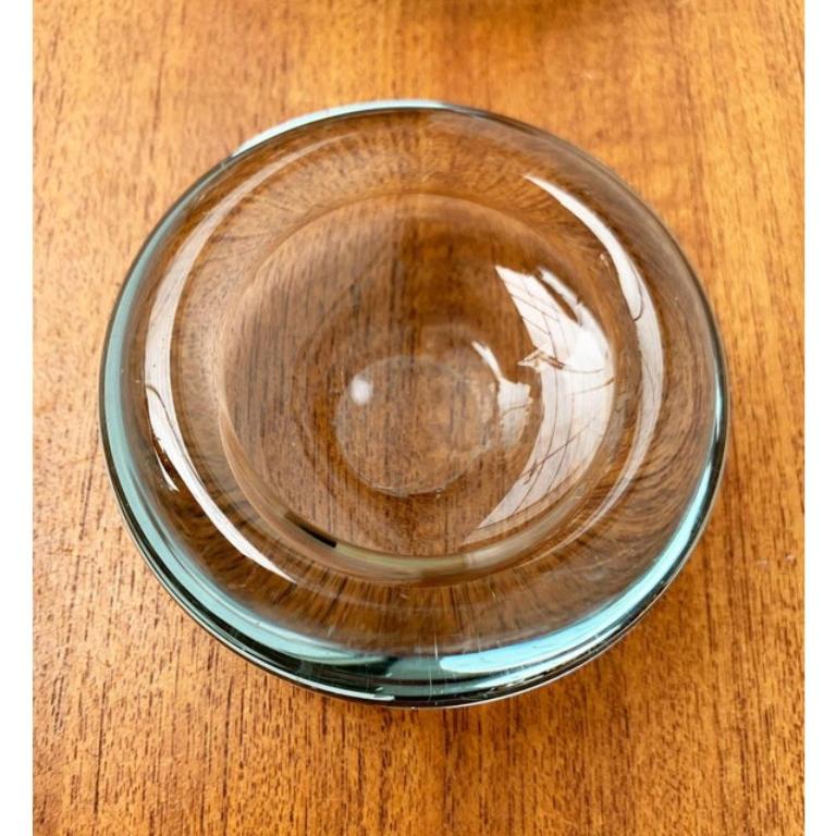 Set of 2 Mid-Century Danish Glass Bowls by Per Lütken for Holmegaard, 1960s For Sale 6