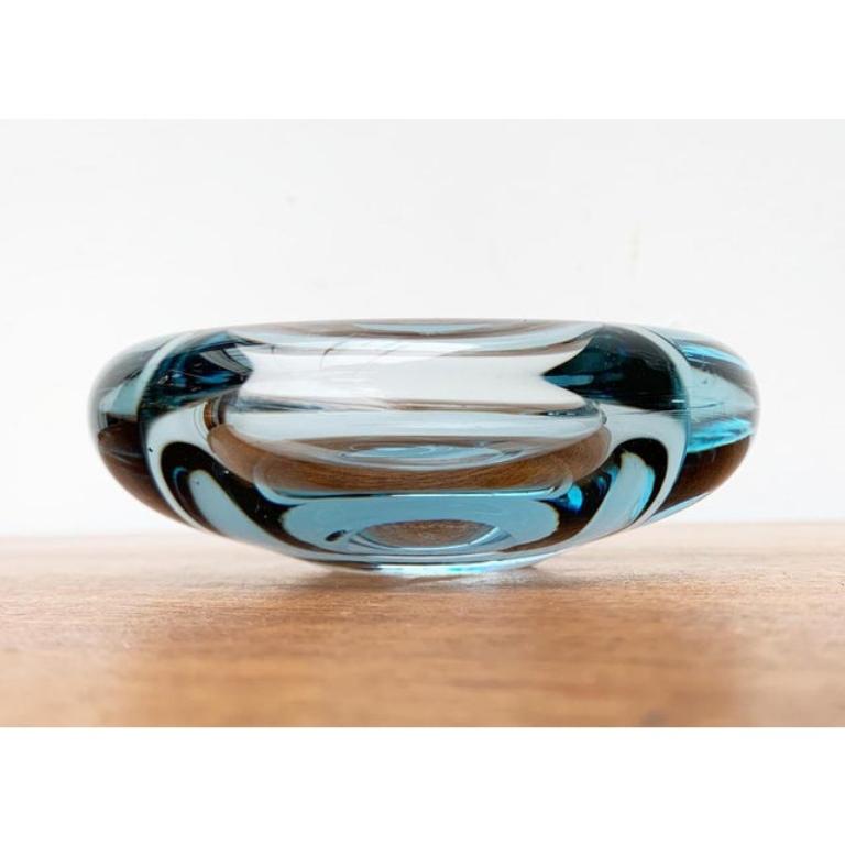 20th Century Set of 2 Mid-Century Danish Glass Bowls by Per Lütken for Holmegaard, 1960s For Sale