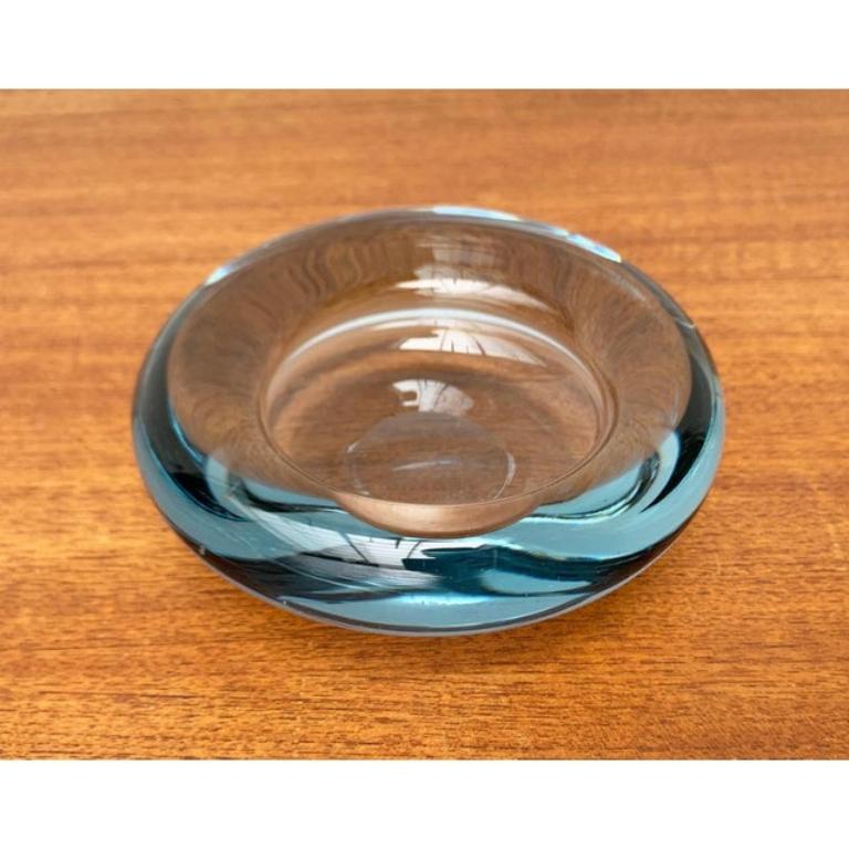 Set of 2 Mid-Century Danish Glass Bowls by Per Lütken for Holmegaard, 1960s For Sale 2