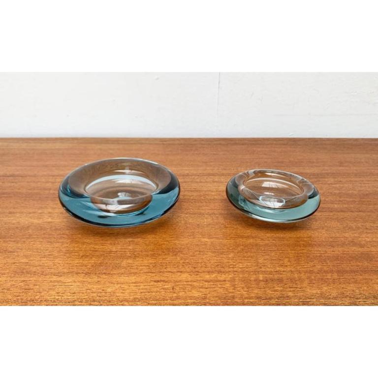 Set of 2 Mid-Century Danish Glass Bowls by Per Lütken for Holmegaard, 1960s For Sale 3