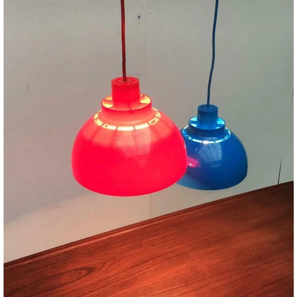 Mid-Century moderno Set di 2 lampade a sospensione Minisol danesi di metà secolo di K.K., anni '60 in vendita