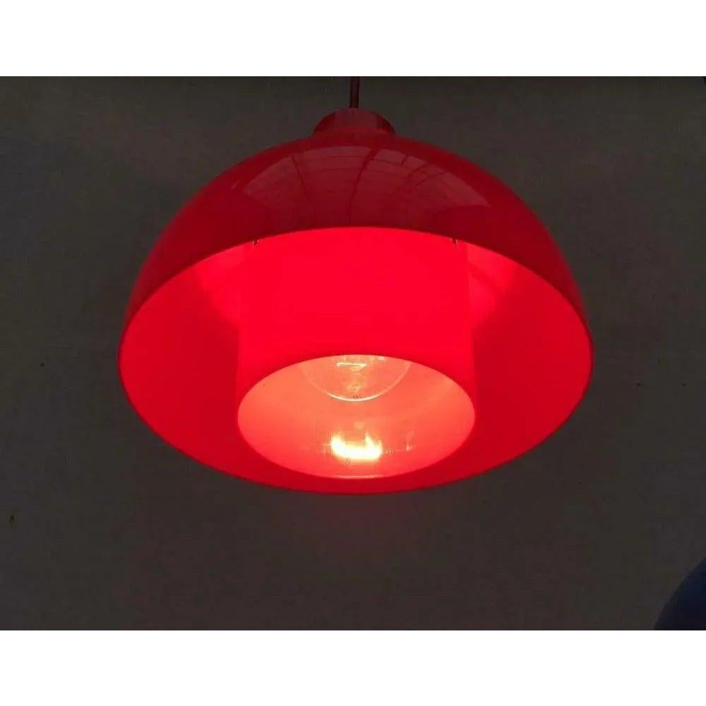 Plastica Set di 2 lampade a sospensione Minisol danesi di metà secolo di K.K., anni '60 in vendita