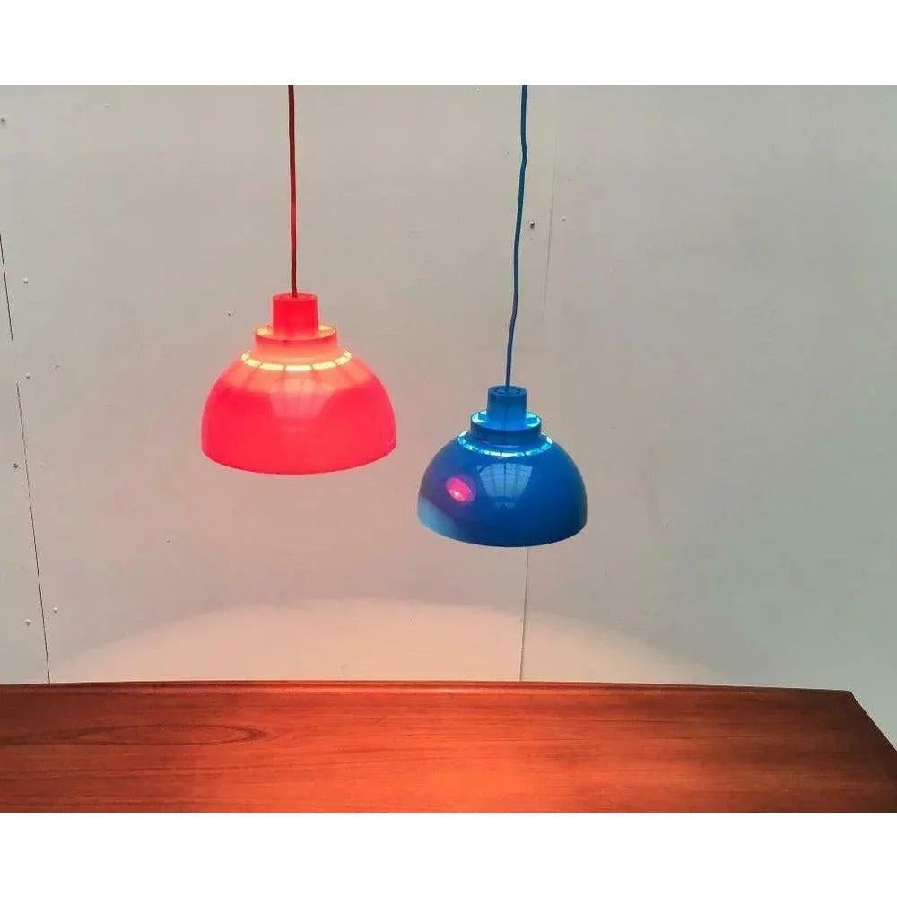 Set di 2 lampade a sospensione Minisol danesi di metà secolo di K.K., anni '60 in vendita 2