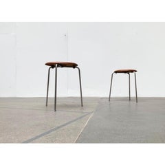 Set of 2 Mid-Century Danish Model 3170 Dot Stool by Arne Jacobsen, 1968