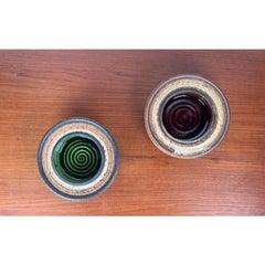 Set of 2 Mid-Century Danish Pottery Bowls by Brigitte Andrzejak, 1960s