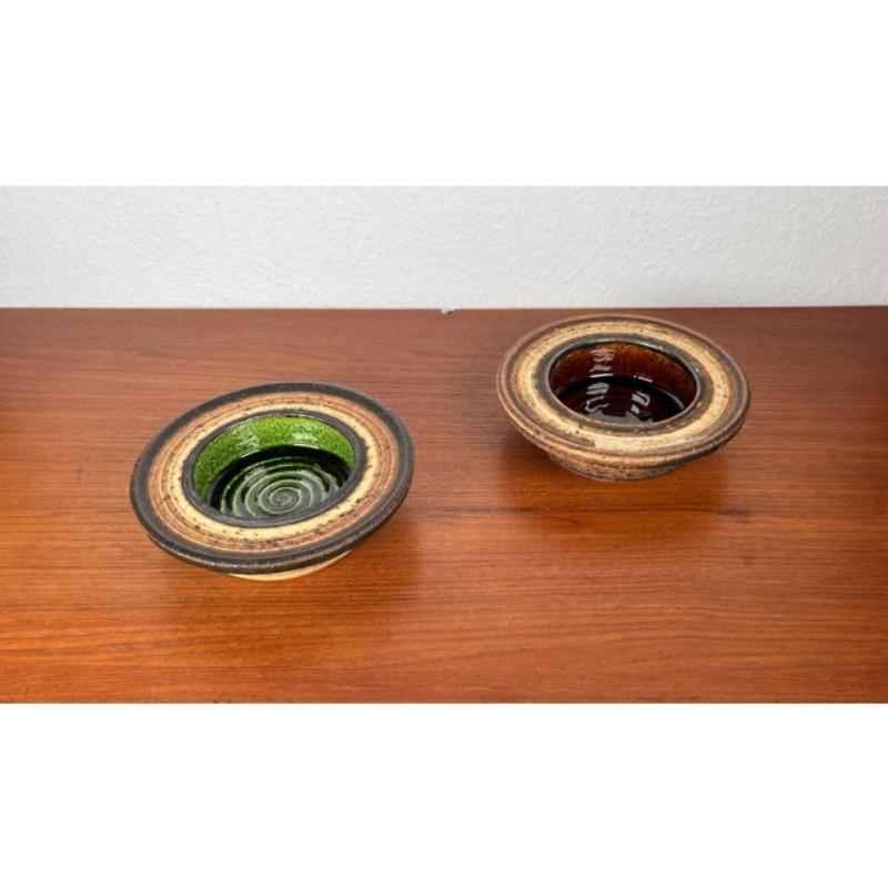 Juego de 2 cuencos de cerámica danesa de mediados de siglo, Brigitte Andrzejak, años 60 en venta 2