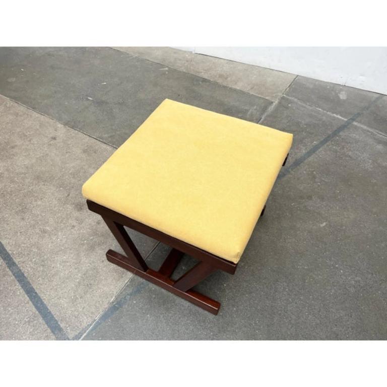 Ensemble de 2 chaises à bascule danoises du milieu du siècle avec pouf par Poul Volther, années 1960 en vente 4