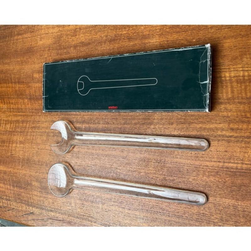 Set di 2 servitori da insalata danesi di metà secolo di Erik Magnussen per Stelton in vendita 4