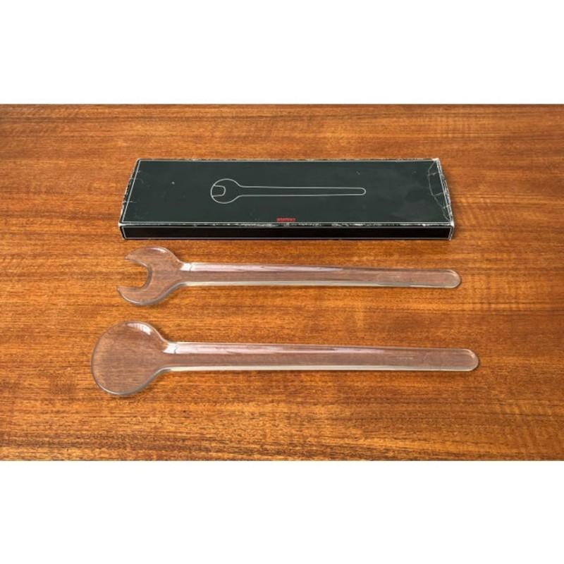 Set di 2 servitori da insalata danesi di metà secolo di Erik Magnussen per Stelton in vendita 5