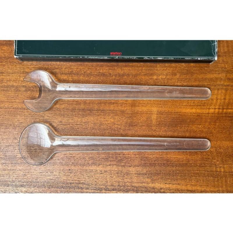 Mid-Century moderno Set di 2 servitori da insalata danesi di metà secolo di Erik Magnussen per Stelton in vendita