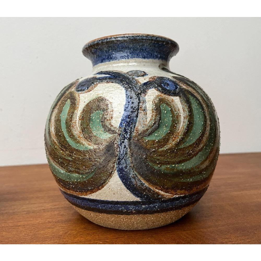 Set di 2 vasi a sfera in Studio Pottery danese del 1960 di Søholm, metà del secolo scorso in vendita 5