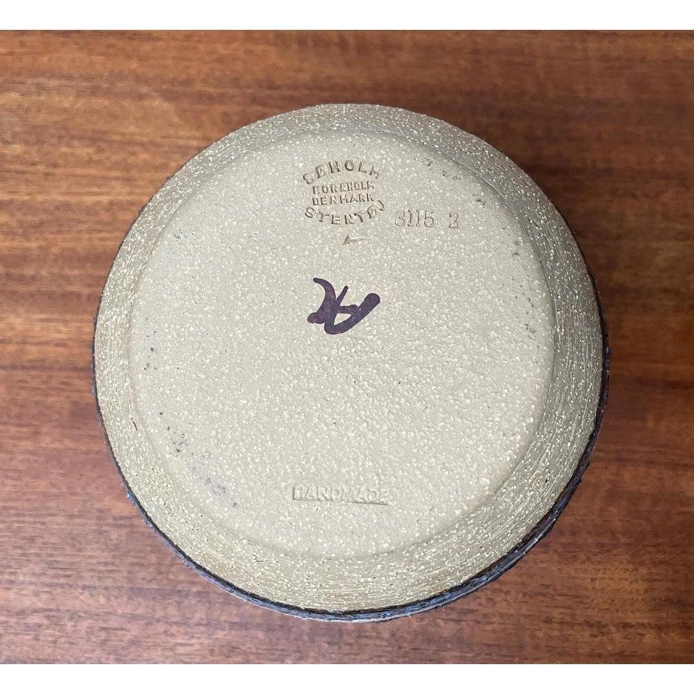 Set di 2 vasi a sfera in Studio Pottery danese del 1960 di Søholm, metà del secolo scorso in vendita 1