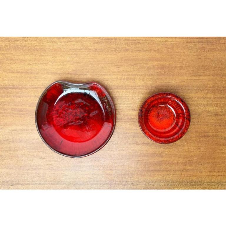 Set di 2 ciotole in studio danese di metà secolo di Ernst Pottery, Faxe, anni '60 in vendita 5