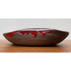 Ensemble de 2 bols en poterie Studio Danois du milieu du siècle de Ernst Pottery, Faxe, années 1960