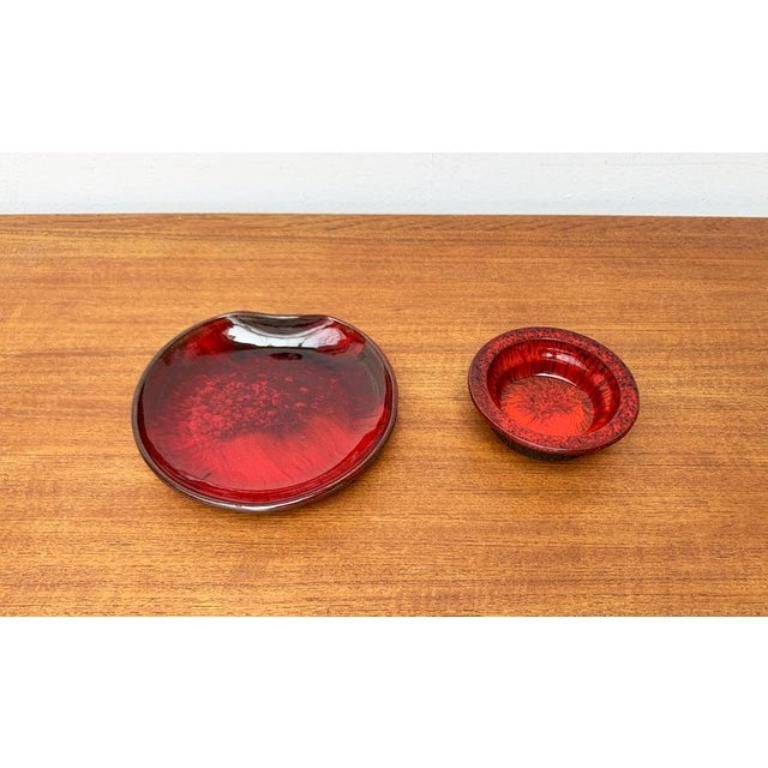 XX secolo Set di 2 ciotole in studio danese di metà secolo di Ernst Pottery, Faxe, anni '60 in vendita