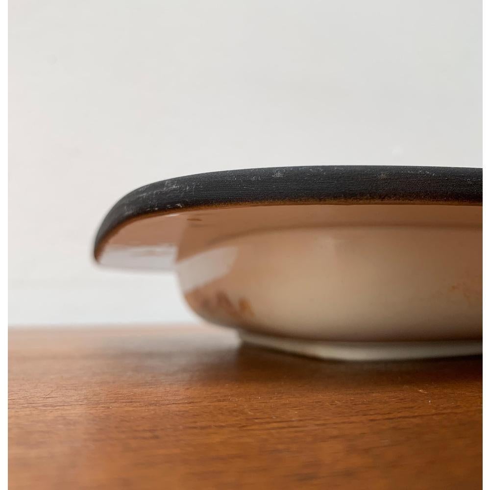 Set di 2 ciotole in Studio Pottery danese di metà secolo di Frank Keramik 1960 in vendita 5