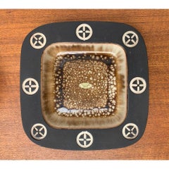 Juego de 2 cuencos de cerámica danesa de mediados de siglo Studio Pottery de Frank Keramik Años 60