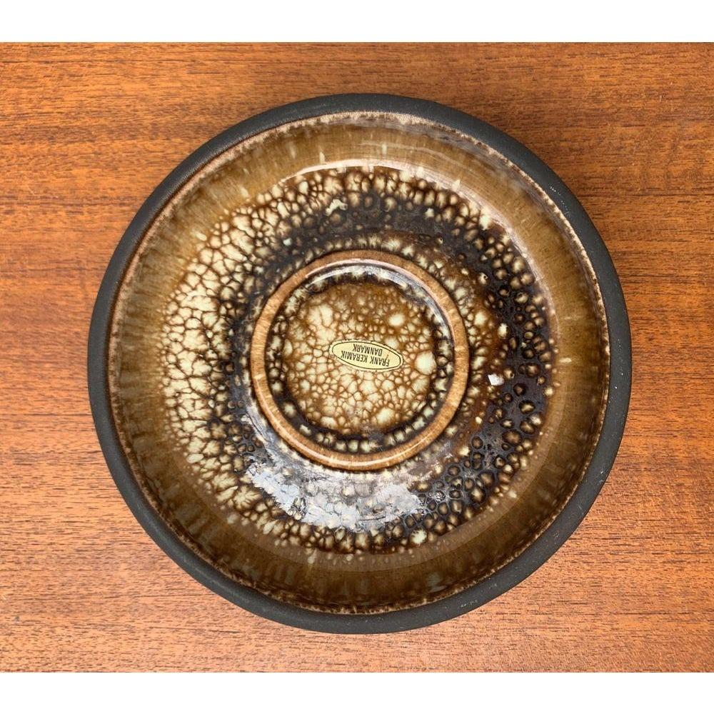 Mid-Century moderno Set di 2 ciotole in Studio Pottery danese di metà secolo di Frank Keramik 1960 in vendita