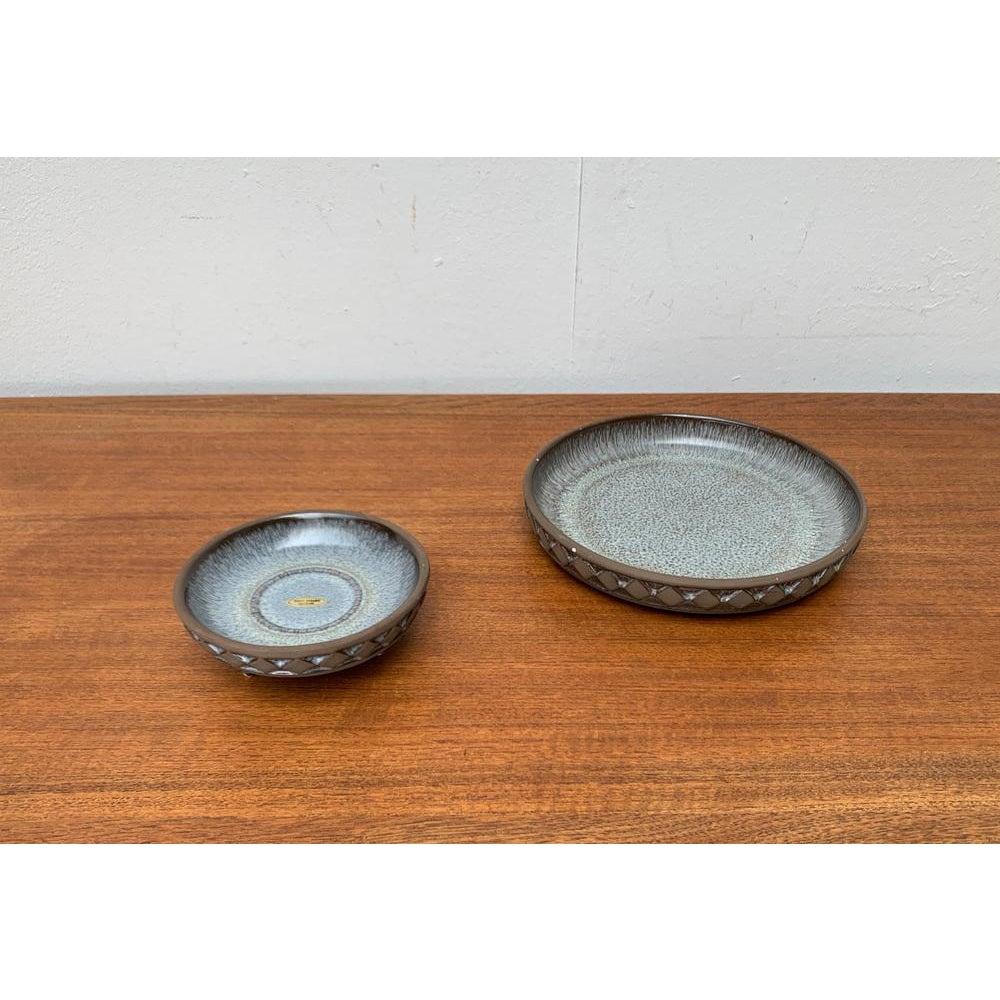 Ceramica Set di 2 ciotole in Studio Pottery danese di metà secolo di Frank Keramik, anni '60 in vendita