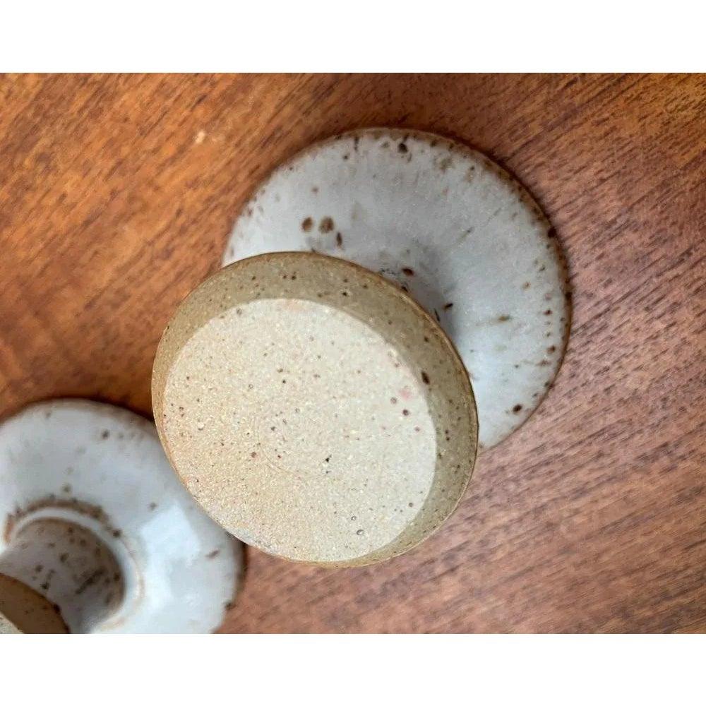 Set di 2 portacandele in Studio Pottery danese di metà secolo, anni '60 in vendita 4