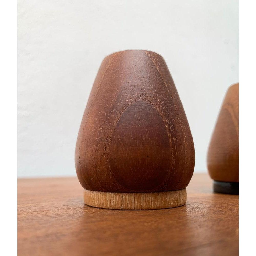 Set of 2 Mid-Century Danish Teak Pepper and Salt Shaker, 1960s For Sale 6