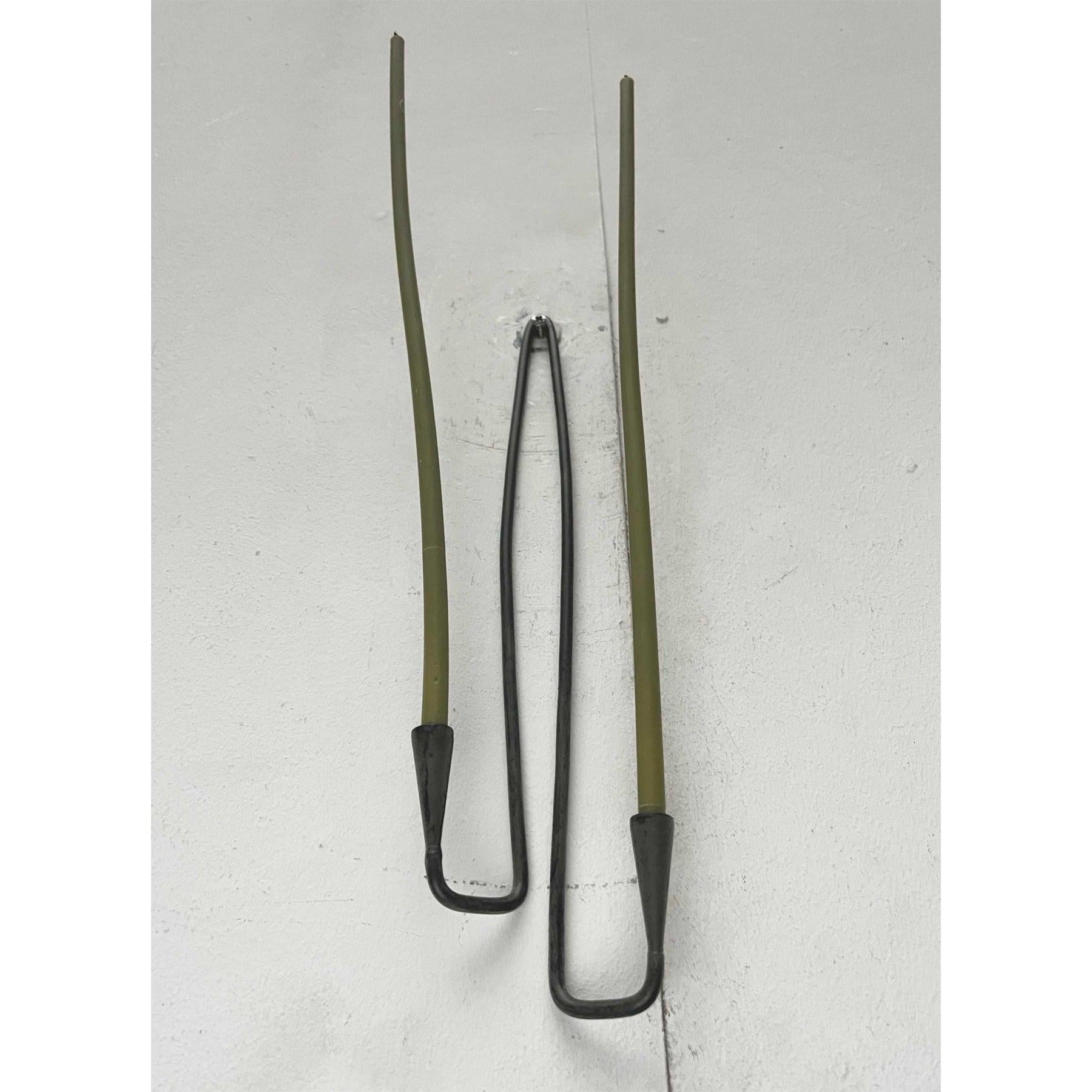 Danois Ensemble de 2 chandeliers muraux en fer forgé danois du milieu du siècle dernier, 1960 en vente