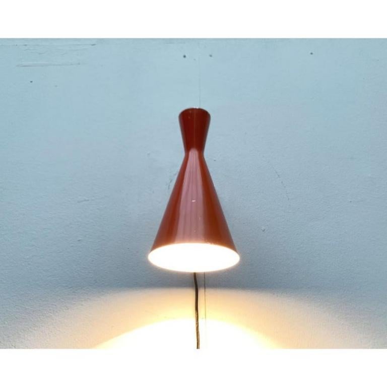 Juego de 2 lámparas de pared Diábolo de mediados de siglo, años 60 Moderno de mediados de siglo en venta