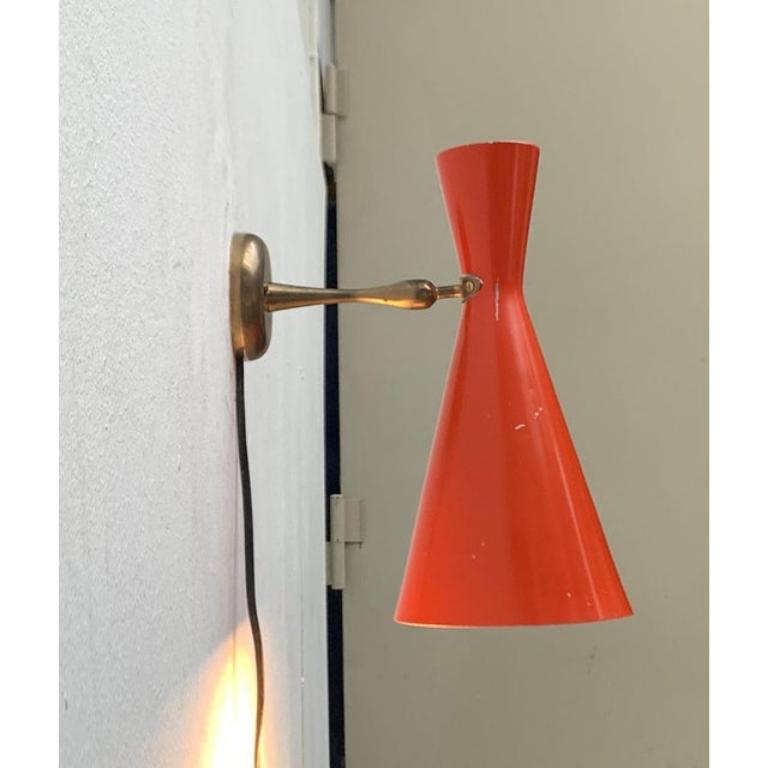 Juego de 2 lámparas de pared Diábolo de mediados de siglo, años 60 en Excelente estado para la venta en Hamburg, DE