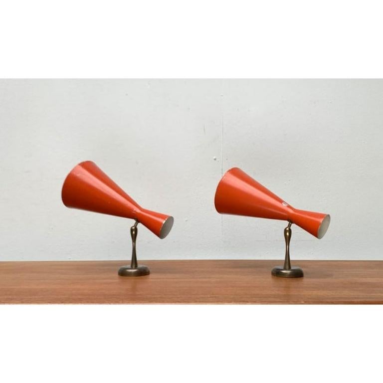 Juego de 2 lámparas de pared Diábolo de mediados de siglo, años 60 siglo XX en venta