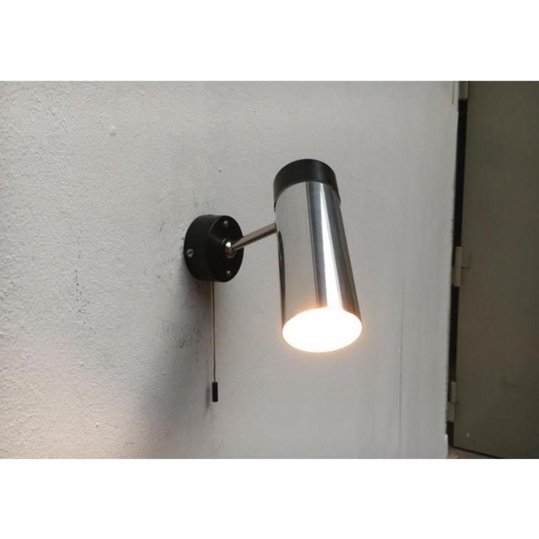Mid-Century Modern Set of 2 Mid-Century Dutch Minimalist Wall Lamps by H. Busquet, 1960s For Sale