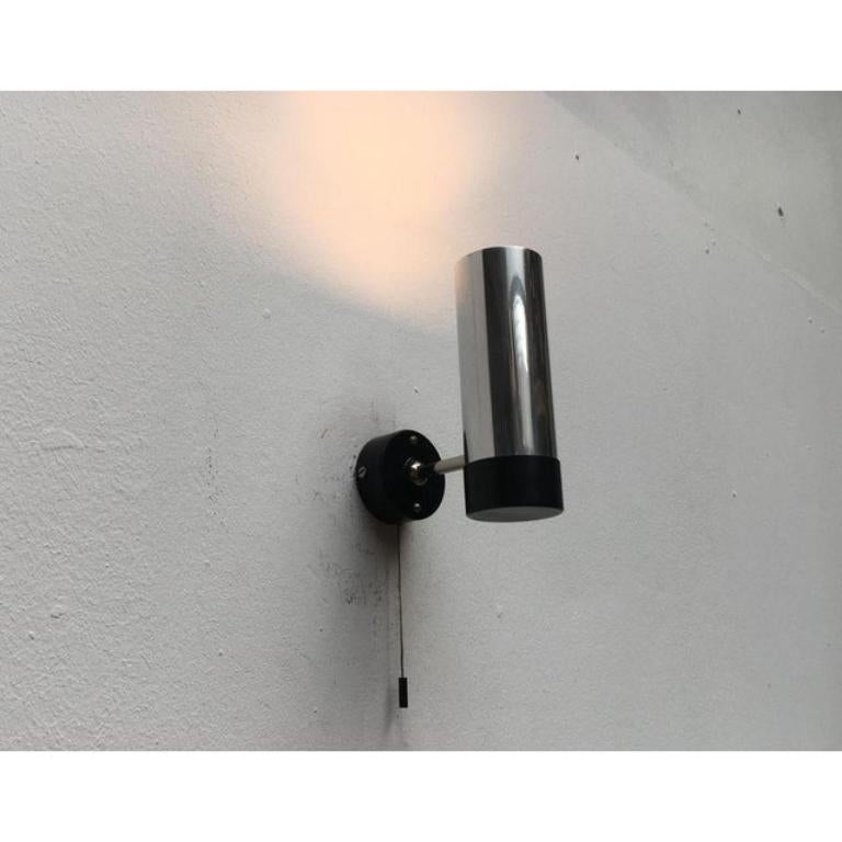 Set of 2 Mid-Century Dutch Minimalist Wall Lamps by H. Busquet, 1960s For Sale 1