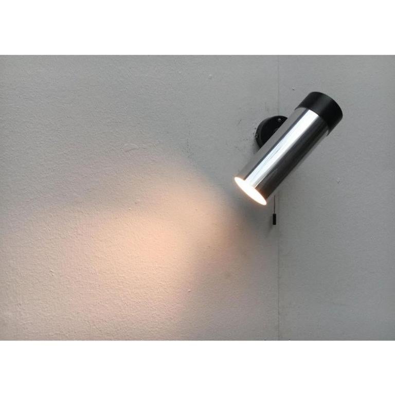 Set of 2 Mid-Century Dutch Minimalist Wall Lamps by H. Busquet, 1960s For Sale 3